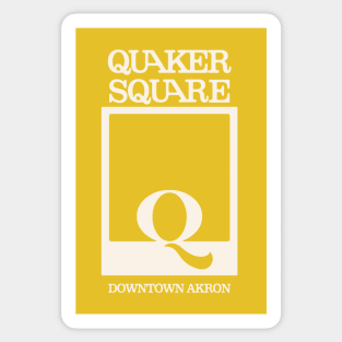 Quaker Square Akron Ohio Sticker